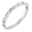 Platinum 1/4 CTW Natural Diamond Anniversary Band