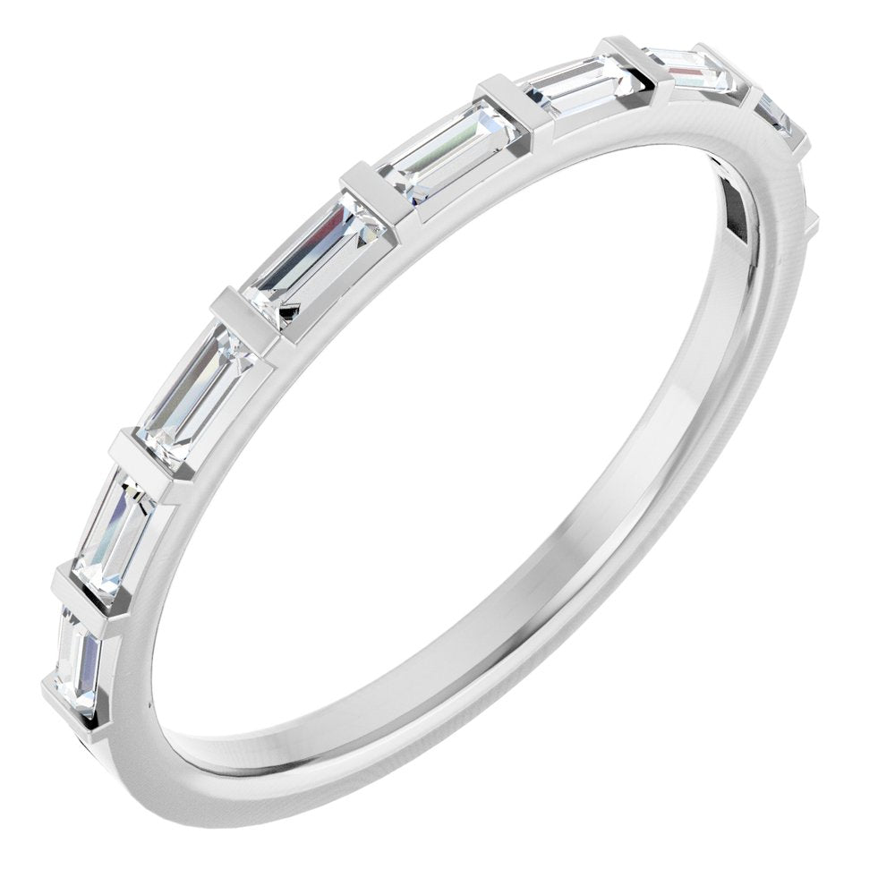 Platinum 1/4 CTW Natural Diamond Anniversary Band