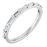 Platinum 1/4 CTW Natural Diamond Anniversary Band