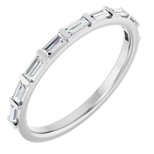 Platinum 1/4 CTW Natural Diamond Anniversary Band