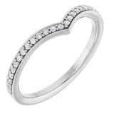 14K White Gold 1/8 CTW Lab-Grown Diamond  Band