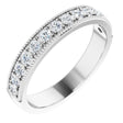 Platinum 3/8 CTW Natural Diamond Anniversary Band