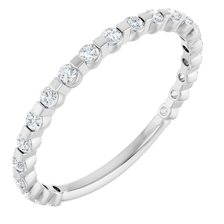 14K White Gold 1/4 CTW Natural Diamond Anniversary Band