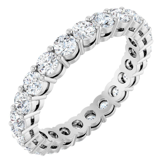 14K White Gold 1 7/8 CTW Lab-Grown Diamond Eternity Band Size 7