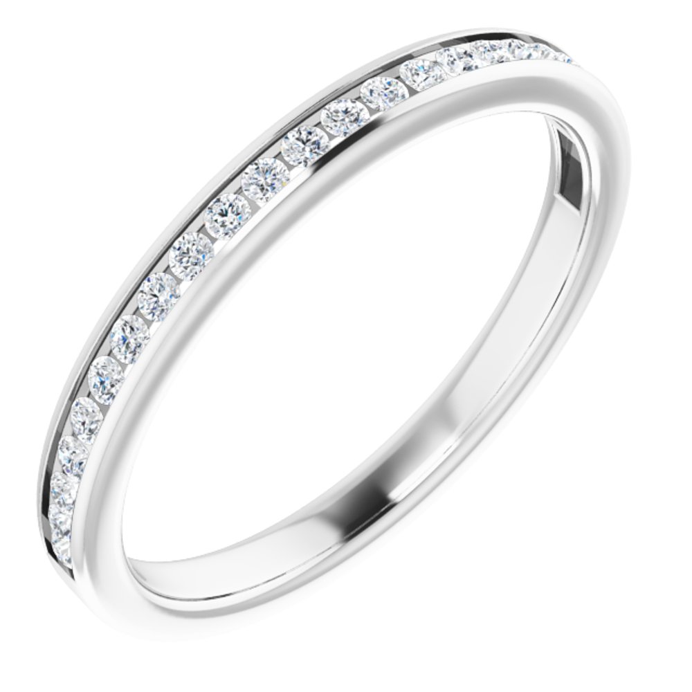 14K White 1/5 CTW Natural Diamond Anniversary Band