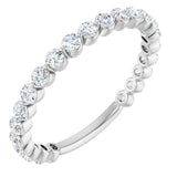 14K White 3/4 CTW Natural Diamond Anniversary Band