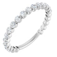 14K White 3/4 CTW Lab-Grown Diamond Anniversary Band