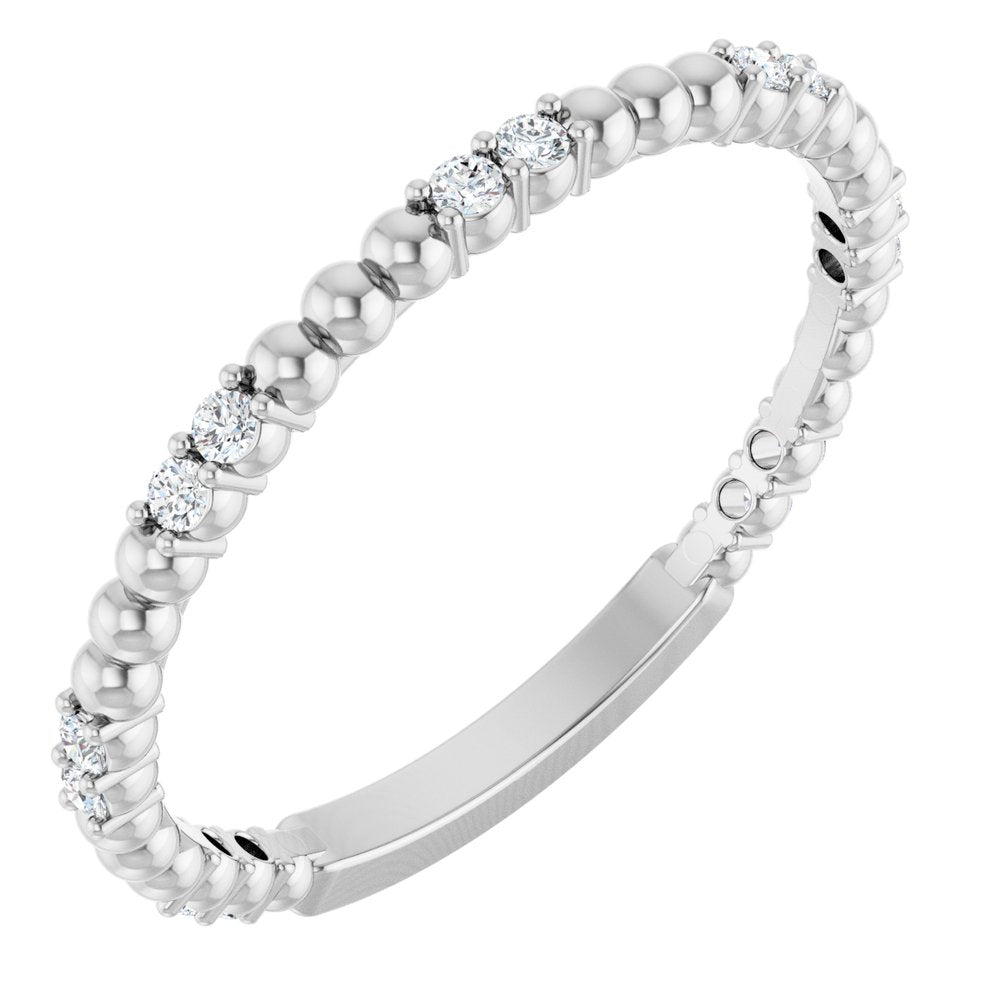 14K White Gold 1/8 CTW Lab-Grown Diamond Anniversary Band