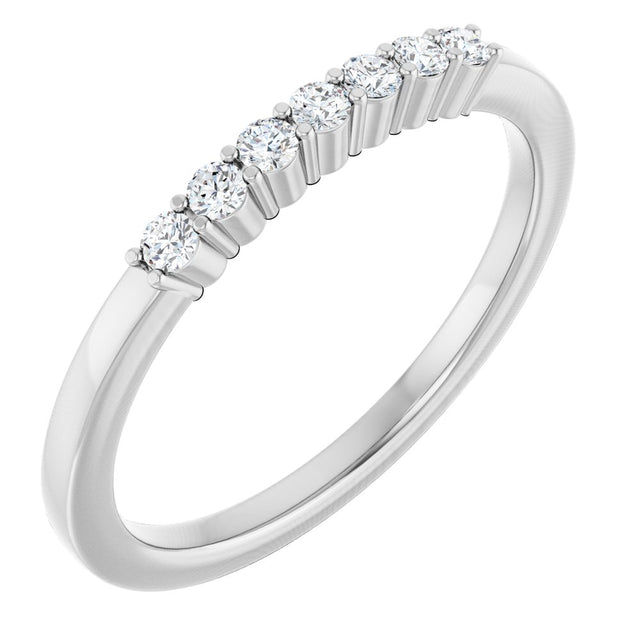 Platinum 1/6 CTW Lab-Grown Diamond Anniversary Band