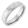 14K White .03 CTW Natural Diamond Band