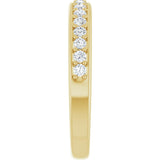 14K Yellow 1/3 CTW Natural Diamond Anniversary Band