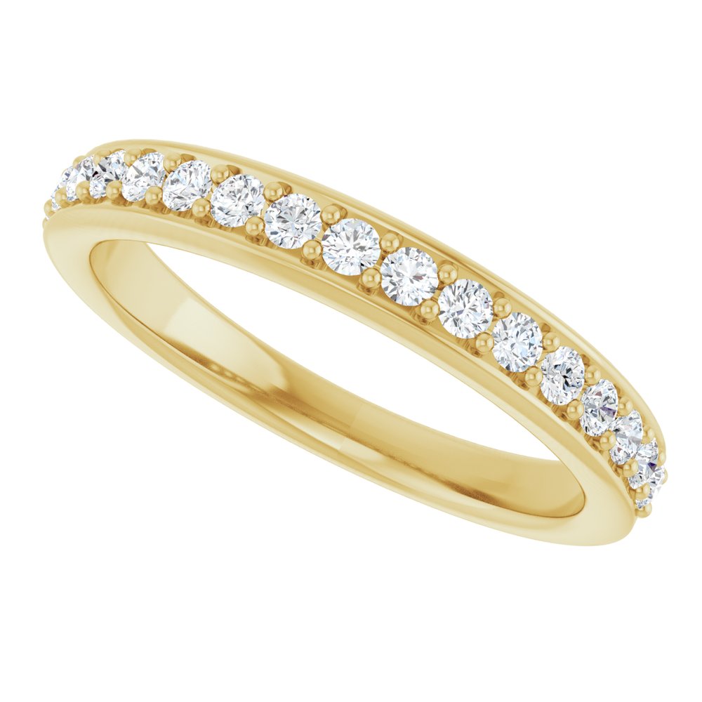 14K Yellow 1/3 CTW Natural Diamond Anniversary Band