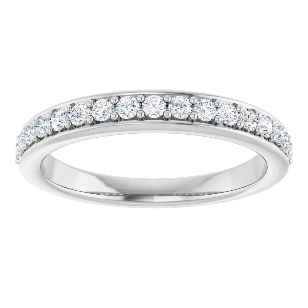 14K White 1/3 CTW Natural Diamond Anniversary Band