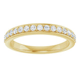 14K Yellow 1/3 CTW Lab-Grown Diamond Anniversary Band