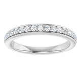 14K White 1/3 CTW Lab-Grown Diamond Anniversary Band