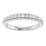 14K White 1/3 CTW Lab-Grown Diamond Anniversary Band