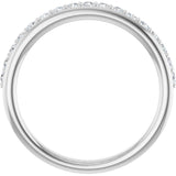 14K White 1/3 CTW Lab-Grown Diamond Anniversary Band