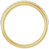 14K Yellow 1/3 CTW Lab-Grown Diamond Anniversary Band