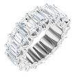 14K White Gold 11 CTW Lab-Grown Diamond Eternity Band