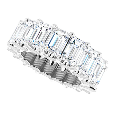 14K White Gold 11 CTW Lab-Grown Diamond Eternity Band