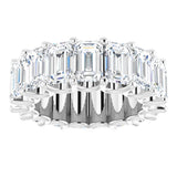 14K White Gold 11 CTW Lab-Grown Diamond Eternity Band