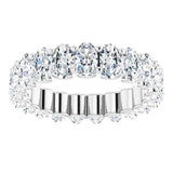 14K White Gold 4 CTW Lab-Grown Diamond Eternity Band