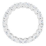 14K White Gold 4 CTW Lab-Grown Diamond Eternity Band
