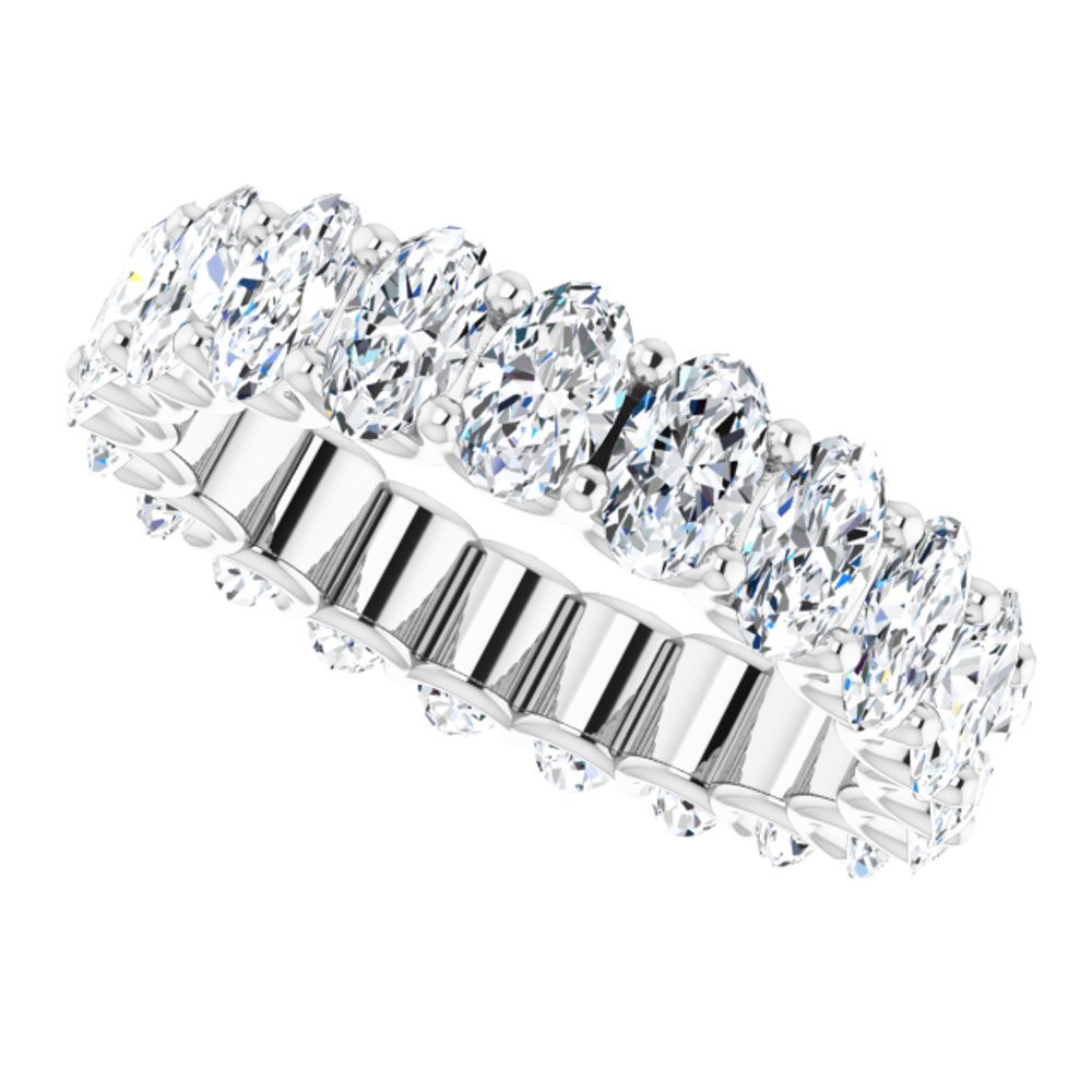 14K White Gold 4 CTW Lab-Grown Diamond Eternity Band