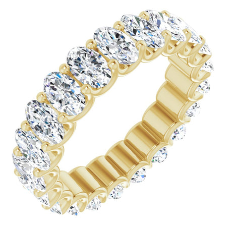14K Yellow Gold 4 CTW Lab-Grown Diamond Eternity Band