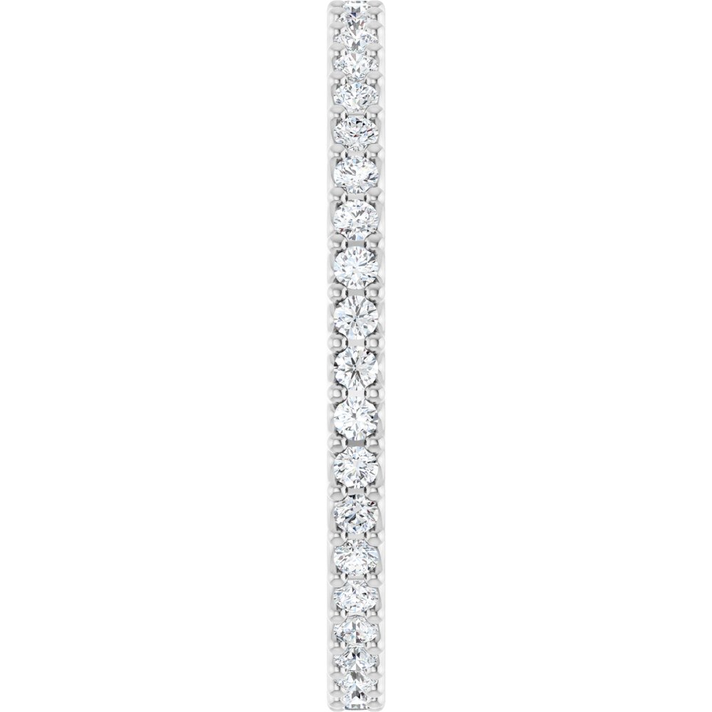 14K White 1 1/2 CTW Natural Diamond Eternity Band Size 7