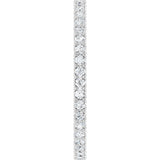 14K White 1 1/2 CTW Natural Diamond Eternity Band Size 7