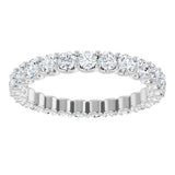 14K White Gold 1 3/8 CTW Lab-Grown Diamond  Eternity Band Size 5.5