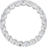 14K White Gold 1 7/8 CTW Lab-Grown Diamond  Eternity Band Size 6