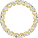 14K Yellow Gold 1 3/4 CTW Natural Diamond Eternity Band Size 5.5