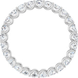 14K White Gold 1 3/8 CTW Lab-Grown Diamond  Eternity Band Size 5.5
