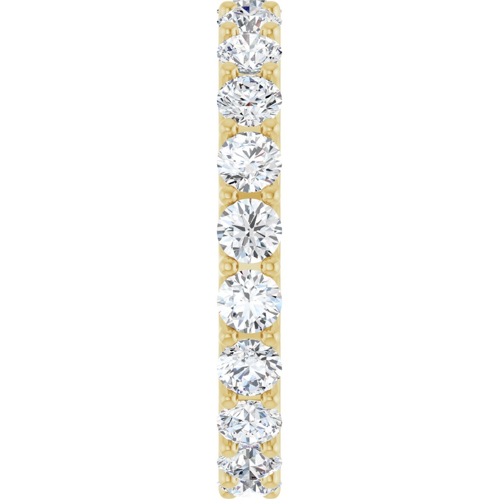 14K Yellow Gold 1 7/8 CTW Natural Diamond Eternity Band Size 7