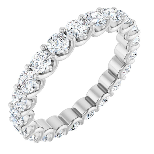 14K White Gold 1 7/8 CTW Lab-Grown Diamond  Eternity Band Size 6