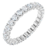 14K White Gold 1 3/8 CTW Lab-Grown Diamond  Eternity Band Size 5.5