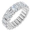 14K White Gold 6 5/8 CTW Lab-Grown Diamond Eternity Band