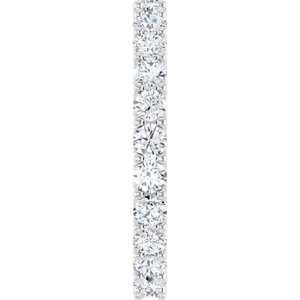 14K White Gold 1 3/8 CTW Lab-Grown Diamond  Eternity Band Size 5.5