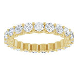 14K Yellow Gold 1 3/4 CTW Natural Diamond Eternity Band Size 5.5