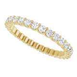 14K Yellow Gold 7/8 CTW Lab-Grown Diamond  Eternity Band Size 6.5