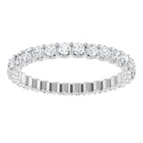 Platinum 9/10 CTW Natural Diamond Eternity Band Size 7