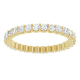 14K Yellow Gold 7/8 CTW Lab-Grown Diamond  Eternity Band Size 6.5