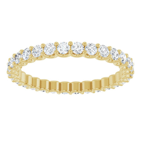 14K Yellow Gold 7/8 CTW Lab-Grown Diamond  Eternity Band Size 6.5