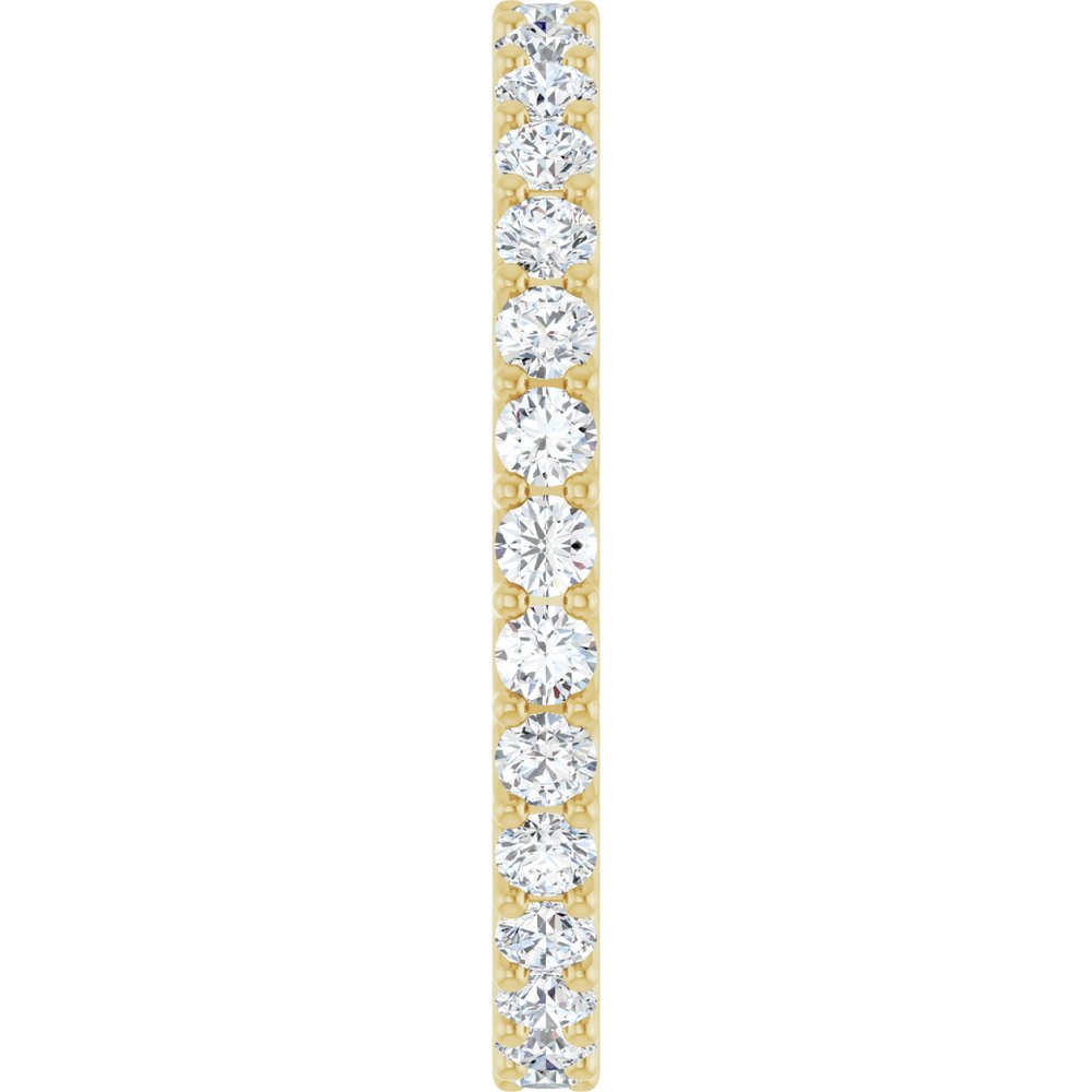 14K Yellow Gold 7/8 CTW Lab-Grown Diamond  Eternity Band Size 6.5
