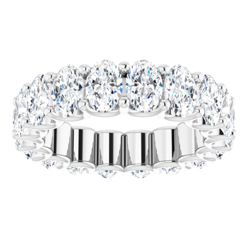 14K White Gold 6 5/8 CTW Lab-Grown Diamond Eternity Band