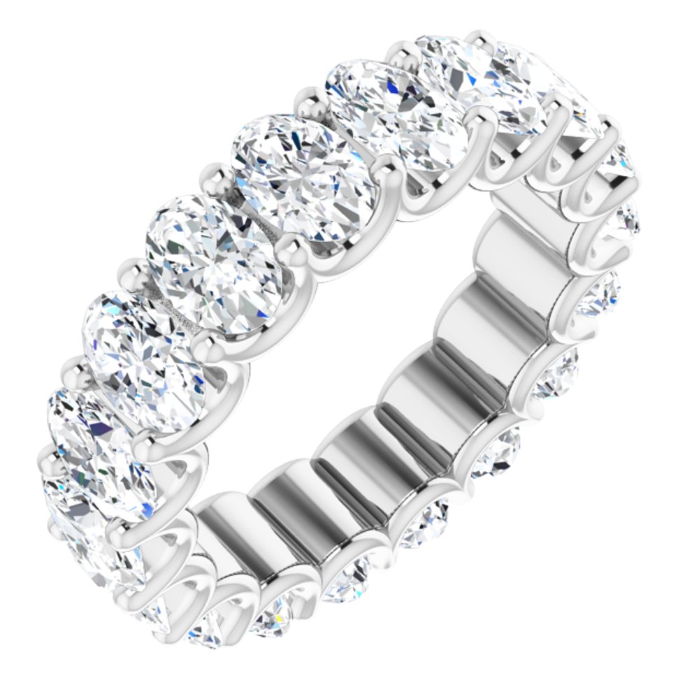 14K White Gold 6 5/8 CTW Lab-Grown Diamond Eternity Band