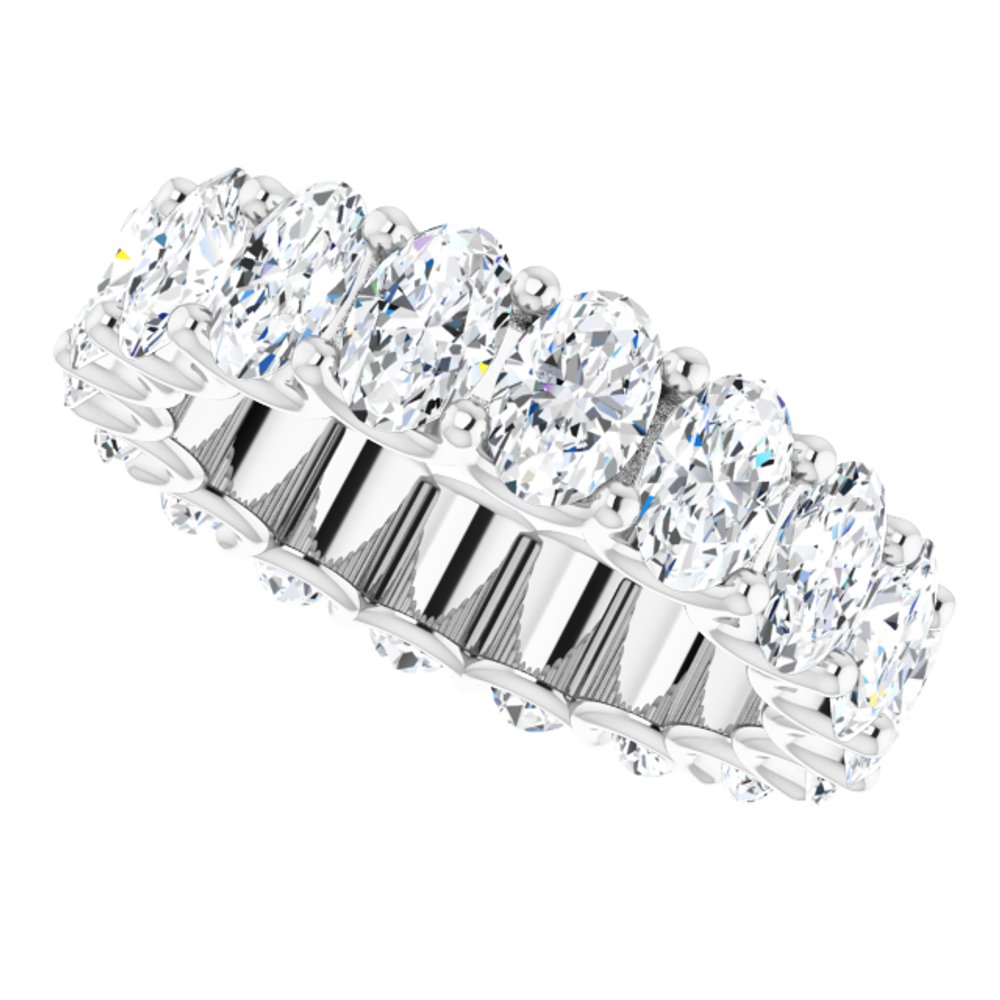 14K White Gold 6 5/8 CTW Lab-Grown Diamond Eternity Band