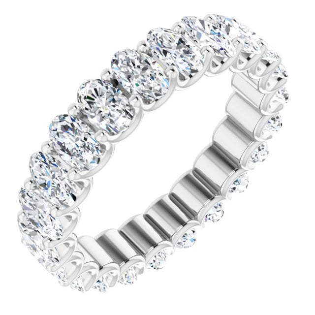 14K White Gold 4 1/3 CTW Lab-Grown Diamond Eternity Band